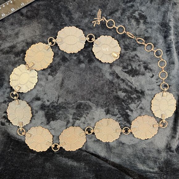 Angel Ranch Western Womens Belt Conchos Bronze Stones Boho Western Hippie Gypsy main image 12